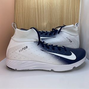 Nike Vapor Untouchable Speed Turf 2 Football Shoes SZ 13.5 AO8744-101 White Blue